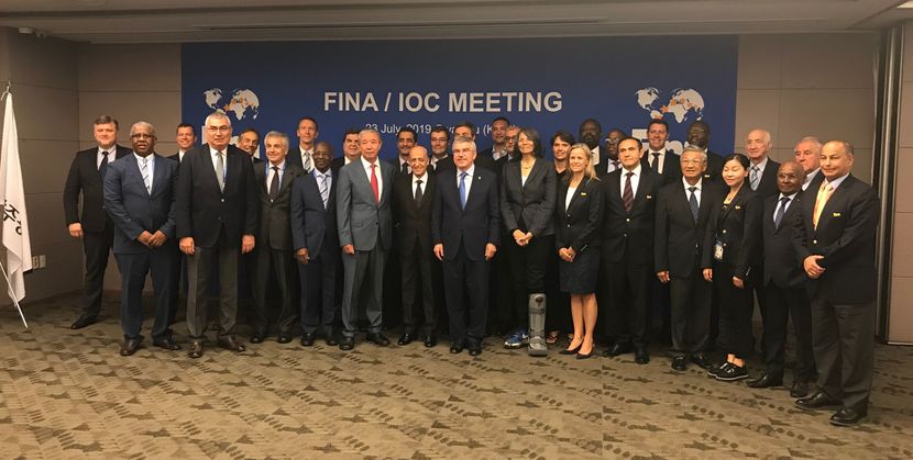 IOC visits FINA in Gwangju