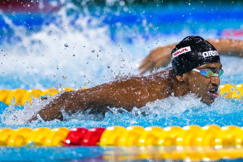 FINA Scholarship holder Sajan Prakash of India impress in Singapore SWC 