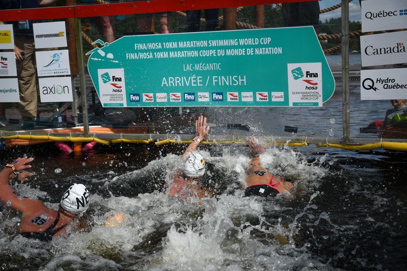 Xin cruises and Reichert scrambles to win Lac Megantic 10km