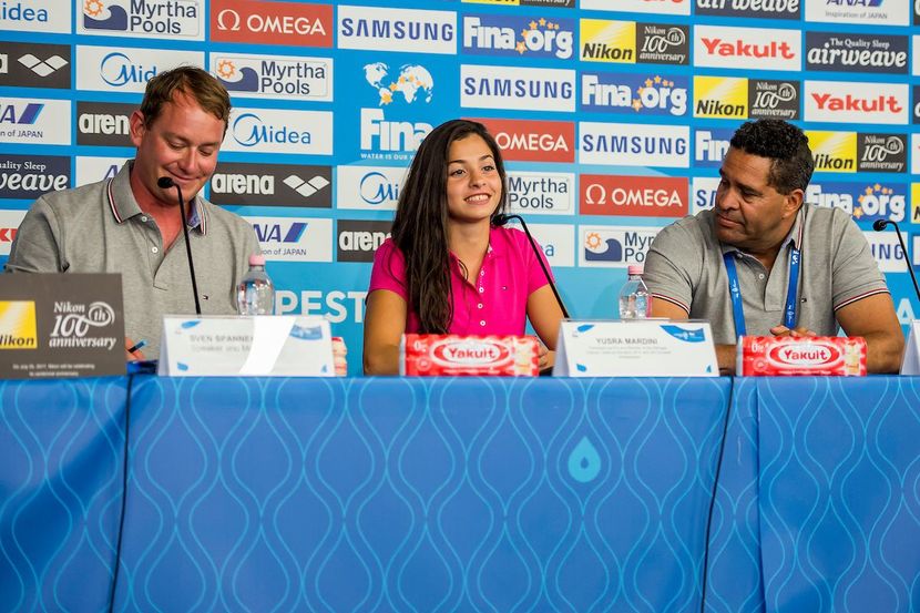 Yusra Mardini returns to Budapest to swim for refugees everywhere