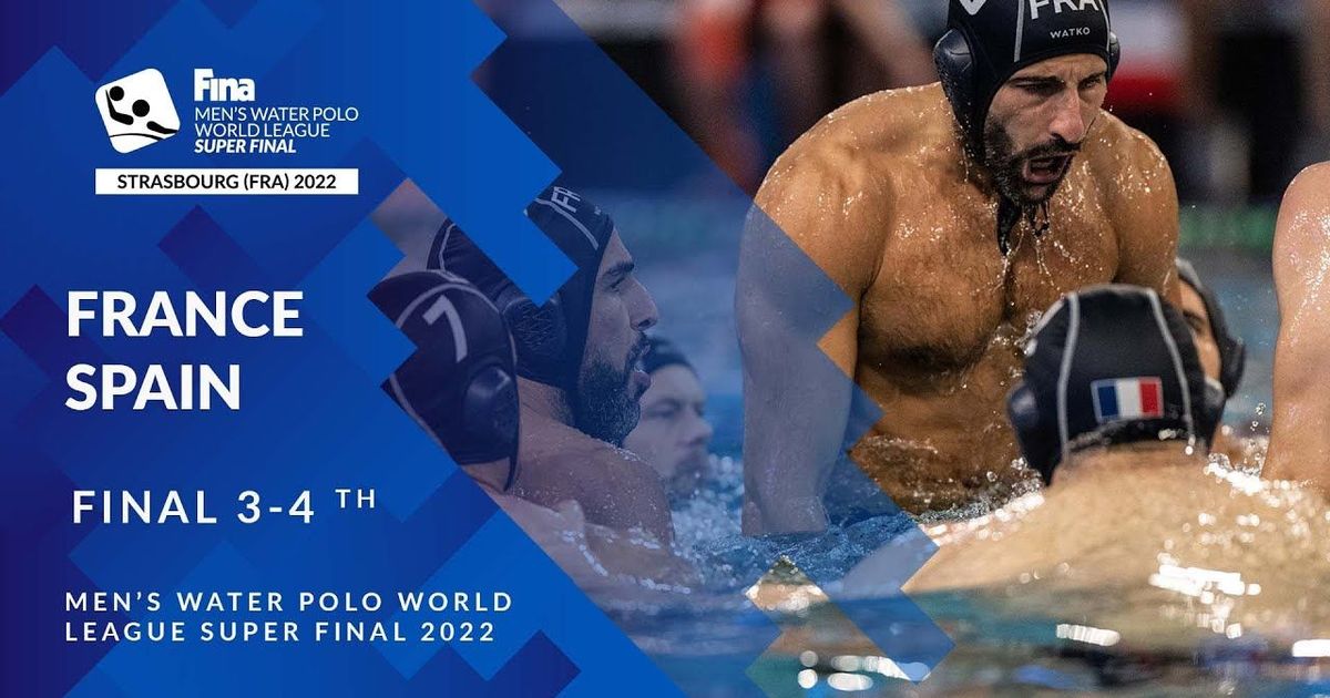 FRANCE vs SPAIN Bronze Medal Match FINA Men's Water Polo World
