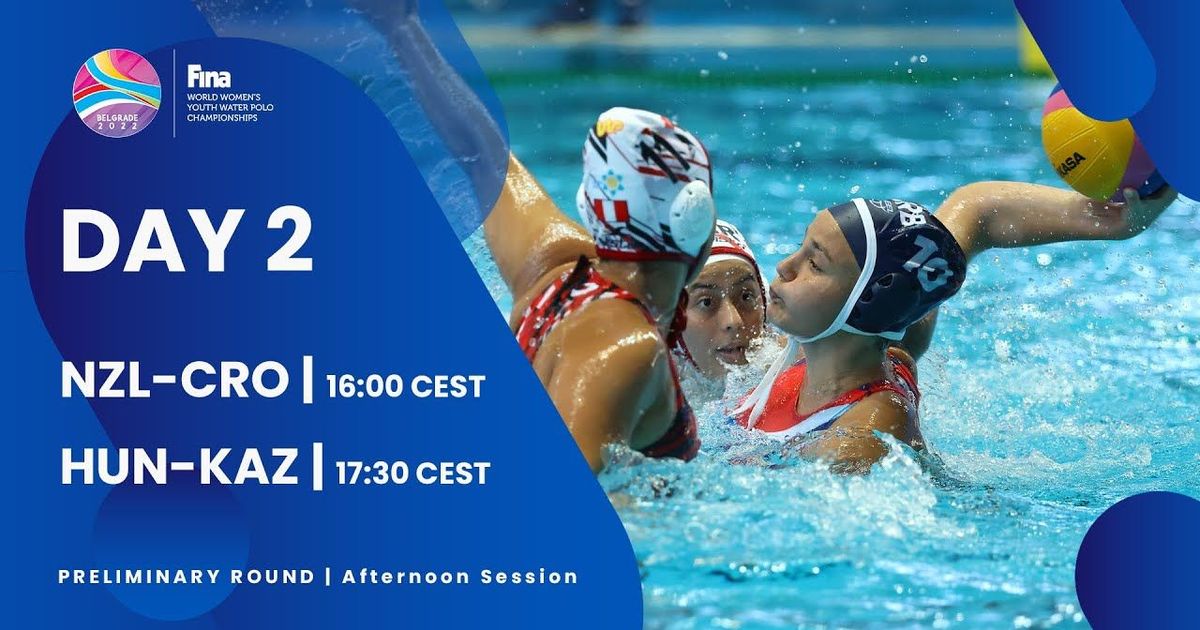 Day 2 PRELIMINARY ROUND Afternoon Session FINA World Women's Youth
