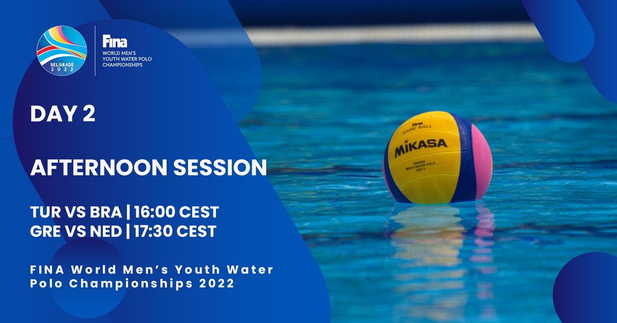 Day 2 PRELIMINARY ROUND Afternoon Session FINA World Men's Youth
