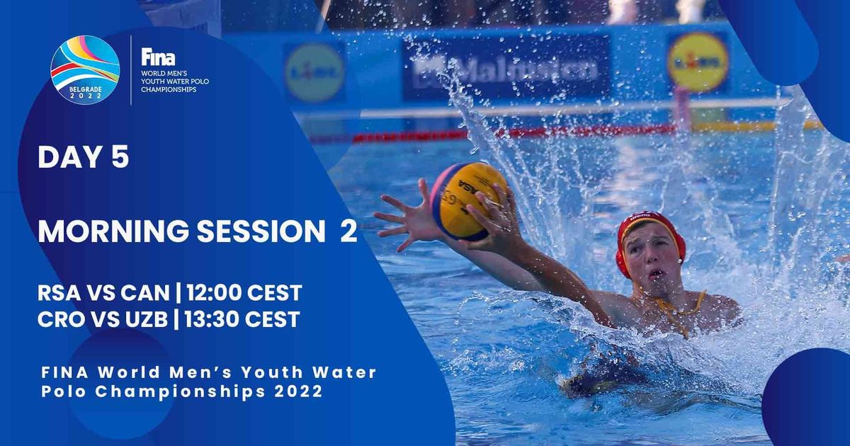 Day 5 PRELIMINARY ROUND Morning Session 2 FINA World Men's Youth