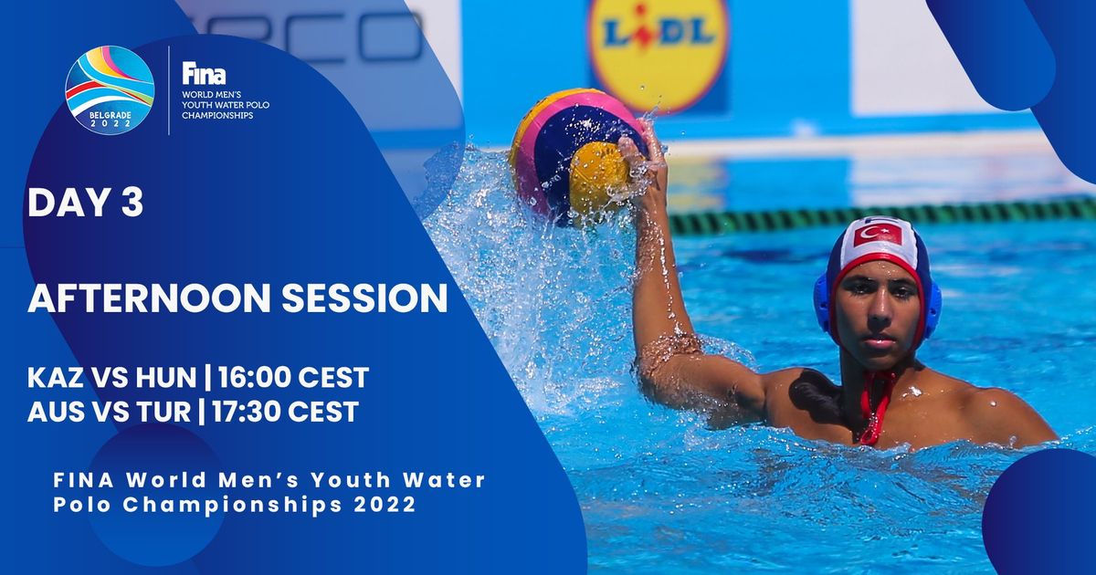 Day 3 PRELIMINARY ROUND Afternoon Session FINA World Men's Youth