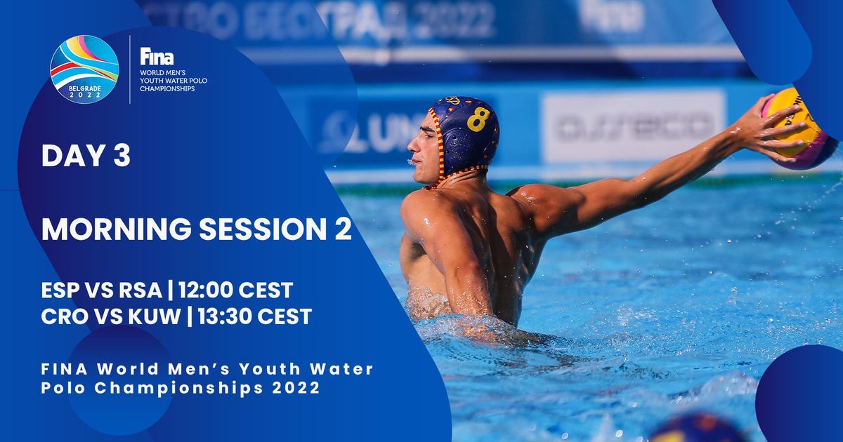 Day 3 PRELIMINARY ROUND Morning Session 2 FINA World Men's Youth