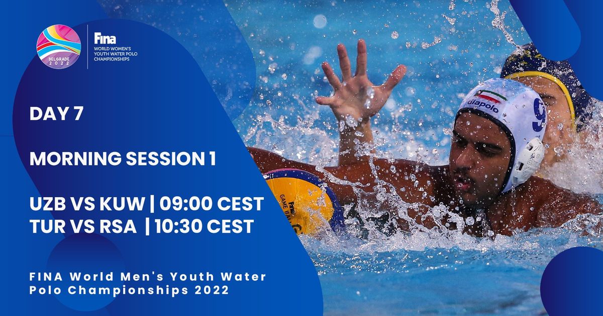 Day 7 CLASSIFICATION GAMES Morning Session 1 FINA World Men's Youth