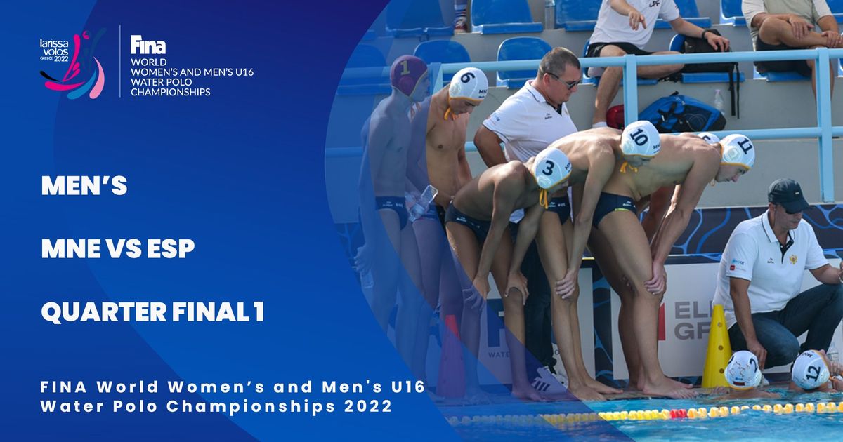 Quarter Finals 1 Montenegro vs Spain Men's U16 Water Polo