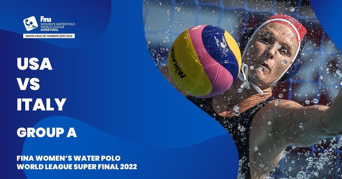 LIVE USA vs Italy Group Stage Women’s Water Polo World League