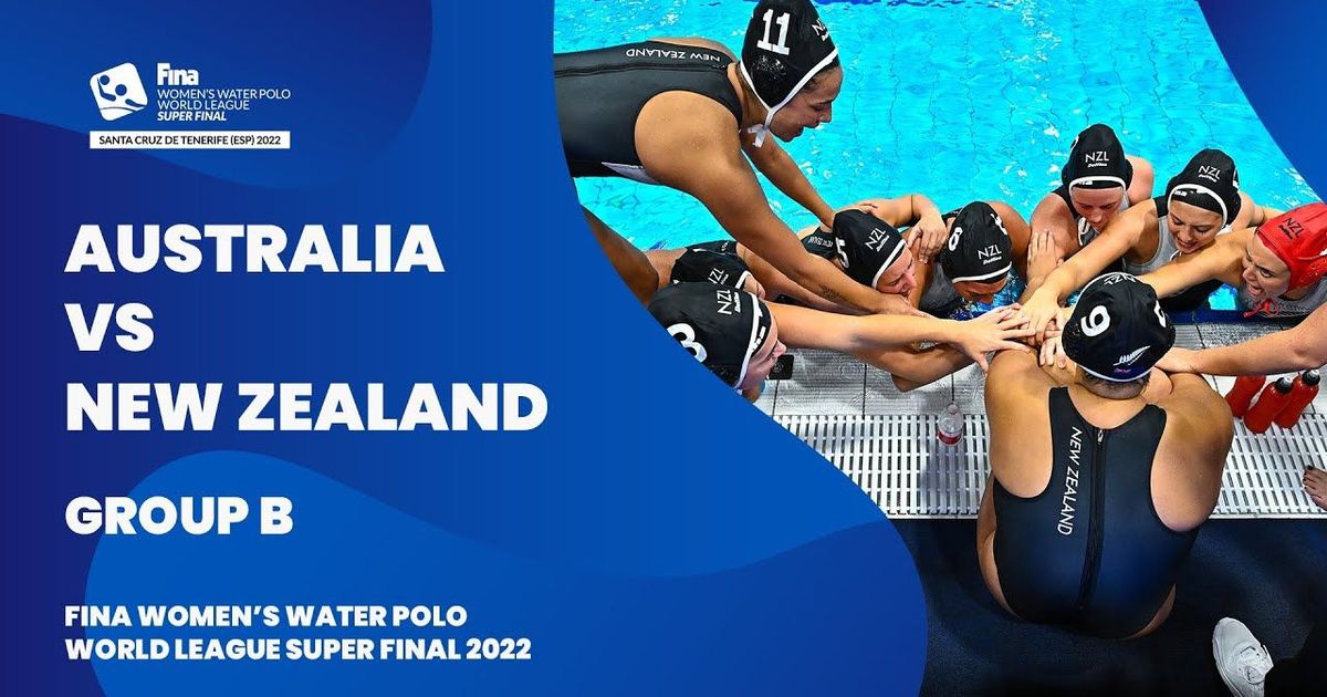 LIVE Australia vs New Zealand Group Stage Women’s Water Polo World