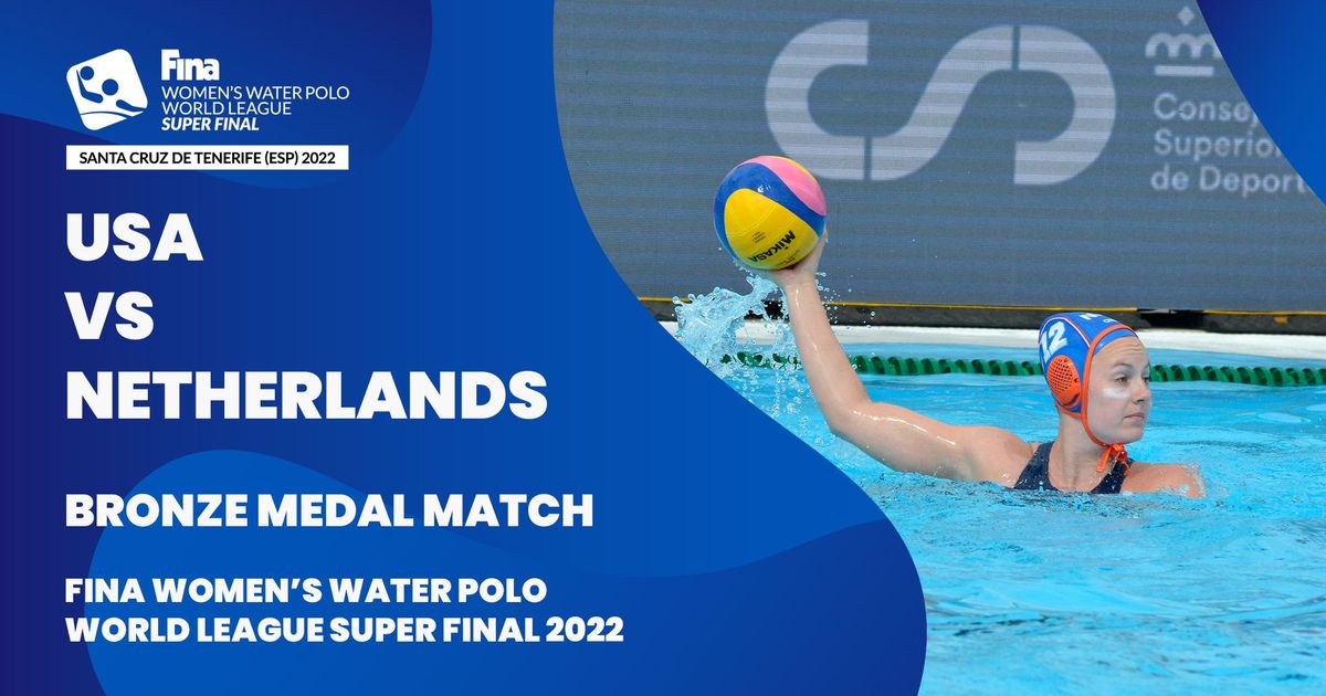 LIVE USA vs Netherlands BRONZE MEDAL Women’s Water Polo World