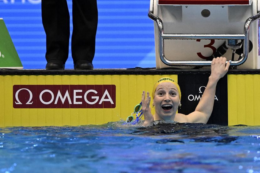 Olympic Swimming Race Backstroke