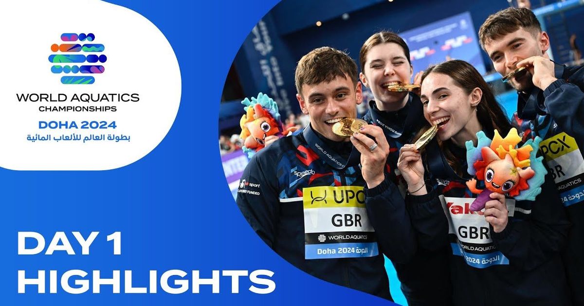 Day 1 Highlights World Aquatics Championships Doha 2024