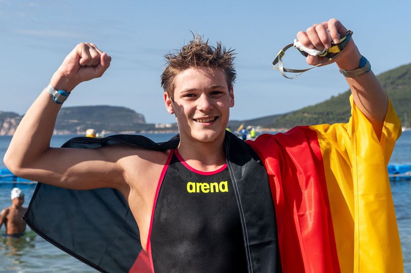 Jonas Lischke, Brinkleigh Hansen take 5km open water junior titles