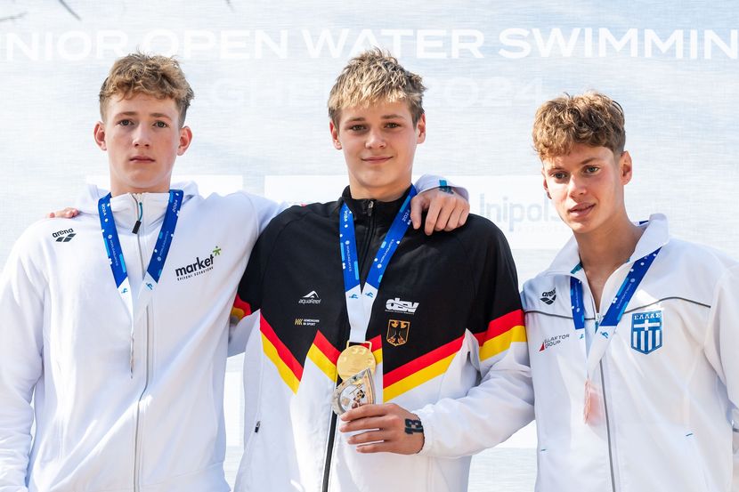 Jonas Lischke, Brinkleigh Hansen take 5km open water junior titles