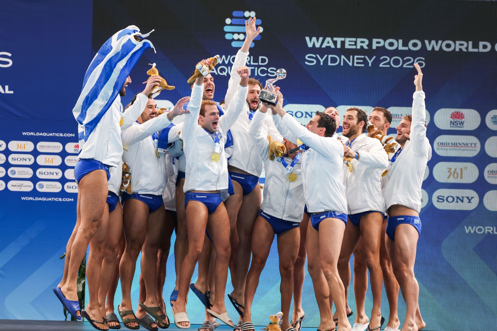 Greece men win historic first global crown
