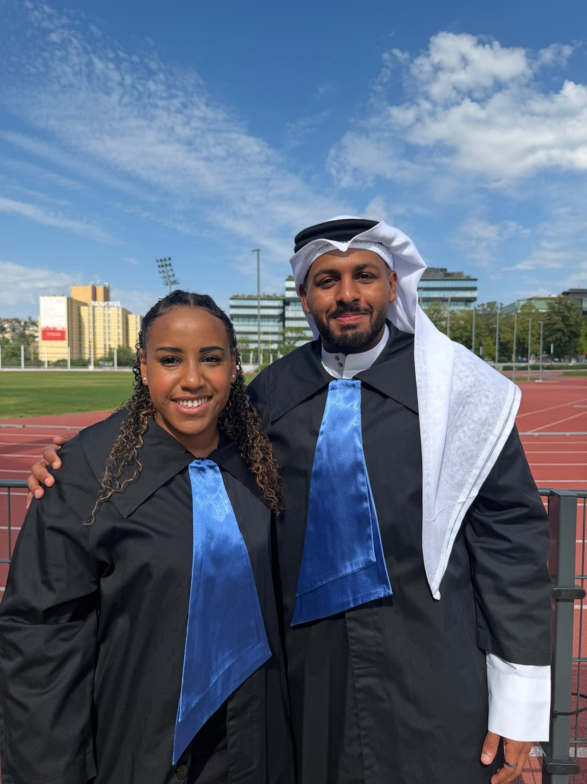 Ammara Pinto  Saud Ghali graduation