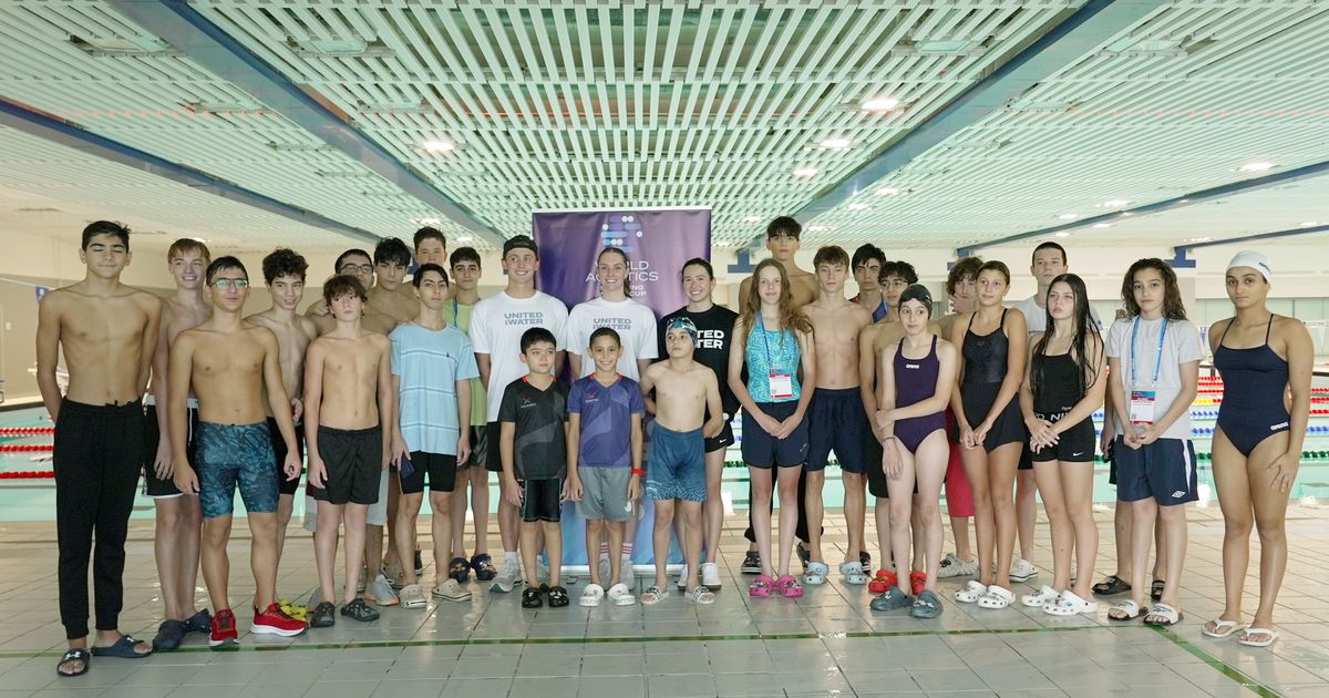 World Aquatics swimming stars inspire next generation in Baku ahead of ...